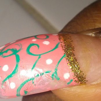 Natomas Nails - More bubbles and crooked lines in addiction to lies,malice  And Drama. - Nail Salons Near Me - Sacramento, California