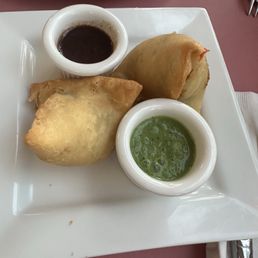 Samosas. Only food pic I got. Excellent. Samosas. Only food pic I got. Excellent.