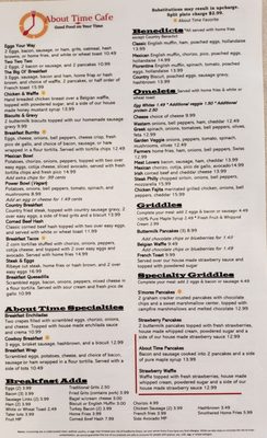 Menu photo 1 About Time Cafe Sunrise, FL