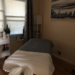 Treatment room with fresh circulating air, HEPA filter, out door entrance, and no contact with other clients.