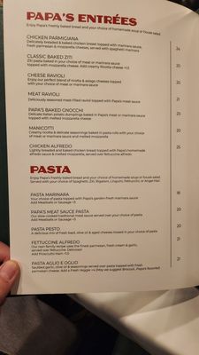 Menu photo 7 Papa's Italian Restaurant Prescott, AZ Menu photo 7 Papa's Italian Restaurant Prescott, AZ