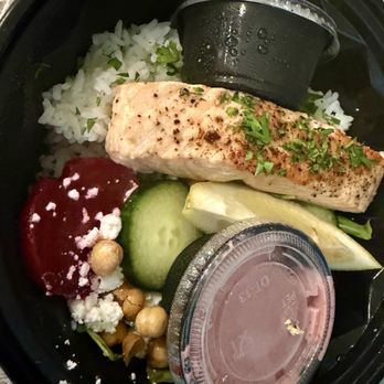 El Greco Kitchen & Market - Aegean Salmon Bowl - Mediterranean Near Me - Sarasota, Florida