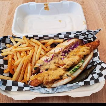 The Mex Mix - a sandwich and french fries - Food Stands Near Me - Richmond, California The Mex Mix - a sandwich and french fries - Food Stands Near Me - Richmond, California