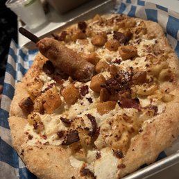 French named pizza with the macaroni French named pizza with the macaroni