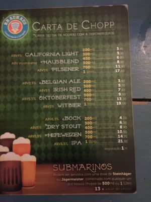 Menu photo 1 Brauhaus Juiz de Fora, MG