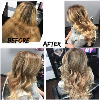 Hair by Jenn Cota - Color correction, full head highlights and base color, double toned. - Hair Salons Near Me - Corona, California Hair by Jenn Cota - Color correction, full head highlights and base color, double toned. - Hair Salons Near Me - Corona, California