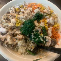 My delicious chicken with vegetables & brown rice. My delicious chicken with vegetables & brown rice.