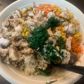 Red Pine Cafe - My delicious chicken with vegetables & brown rice. - Asian Fusion Near Me - Temecula, California
