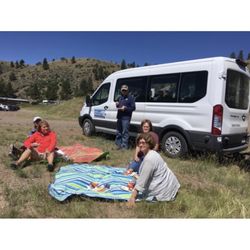 Miller Mountain Transport - Hanging out with friends on the Gates of the Mountains tour!