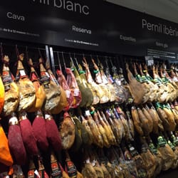 Carrefour - The ham selection is huge.