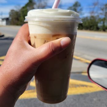 Dunkin' - French vanilla cold brew with sweet cold foam - Donuts Near Me - Augusta, Georgia