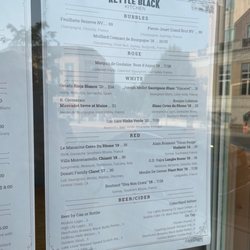 Kettle Black Kitchen - Alcohol drinks menu