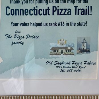 Pizza Palace - No. 16 vote getter CT Visit Pizza Trail - Pizza Near Me - Old Saybrook, Connecticut