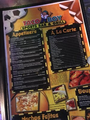 Menu photo 7 Taco Boy Knoxville, TN