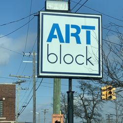 ArtBlock - Signage on Holden St., just south of Henry Ford Hospital on Grand Boulevard