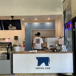 Indigo Cow - Booth is inside the whale tea