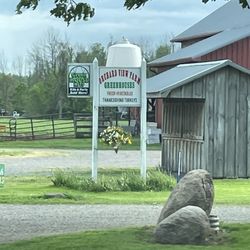 Orchard View Farm & Greenhouses - Sign out in front of