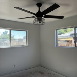 Ceiling fan install Ceiling fan install