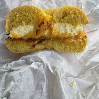 Bagel Street Cafe - The microwaved bacon egg and cheese. - Bagels Near Me - Walnut Creek, California