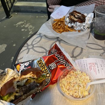 Tickle Pickle Northside - top: - Pearl Jam - sub black bean burger- fries bottom: - Slaytar - - Grippos BBQ Chips -- Cole Slaw - - Burgers Near Me - Cincinnati, Ohio Tickle Pickle Northside - top: - Pearl Jam - sub black bean burger- fries bottom: - Slaytar - - Grippos BBQ Chips -- Cole Slaw - - Burgers Near Me - Cincinnati, Ohio