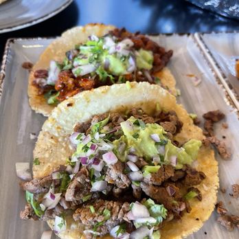 Tacos & Tequila - Taco trio 2 carne asada 1 adobada - Mexican Near Me - Menifee, California Tacos & Tequila - Taco trio 2 carne asada 1 adobada - Mexican Near Me - Menifee, California