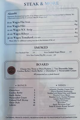 Menu photo 2 Ruston Cattle Company Ennis, TX Menu photo 2 Ruston Cattle Company Ennis, TX