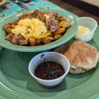 The Flying Biscuit Cafe - Sausage Egg and Cheese Mini Breakfast Bowl - Breakfast & Brunch Near Me - Houston, Texas The Flying Biscuit Cafe - Sausage Egg and Cheese Mini Breakfast Bowl - Breakfast & Brunch Near Me - Houston, Texas