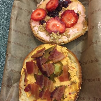 Einstein Bros. Bagels - Strawberry goodness and spicy devil mix and match for $3.70 - Breakfast & Brunch Near Me - Westminster, California Einstein Bros. Bagels - Strawberry goodness and spicy devil mix and match for $3.70 - Breakfast & Brunch Near Me - Westminster, California