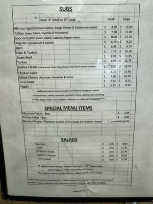 Menu photo 1 Earl's Sub Shop Avondale, PA