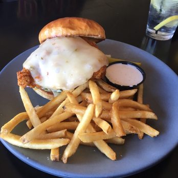 The Local 218 - Chicken sandwich and fries. - Seafood Near Me - Brainerd, Minnesota
