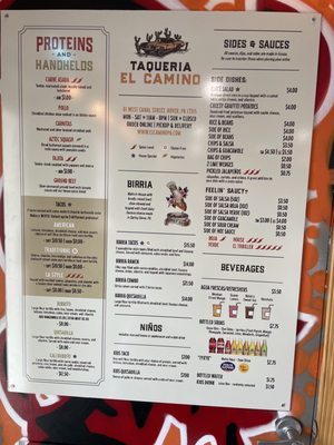 Menu photo 1 Taqueria El Camino Dover, PA Menu photo 1 Taqueria El Camino Dover, PA