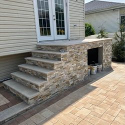 Arora Home Improvement - veneer stones steps
