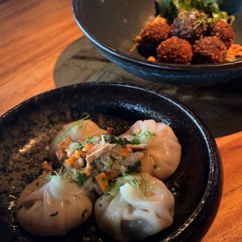 El Five - Goat Cheese Croquettas and Matzo Ball Soup Dumplings - Tapas/Small Plates Near Me - Denver, Colorado