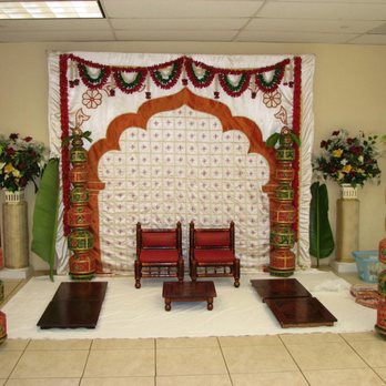 Krushna Mandap - Backdrop set up at Swaminarayan Temple - Party Equipment Rentals Near Me Krushna Mandap - Backdrop set up at Swaminarayan Temple - Party Equipment Rentals Near Me