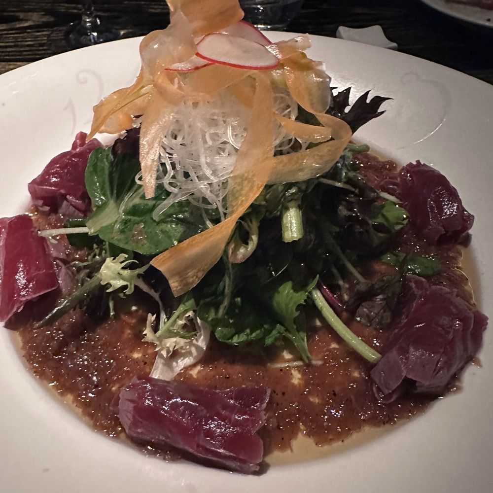 Restaurante Nobu - Tuna Sashimi Salad with Nobu dressing - Japanese Near Me - Barcelona, B Restaurante Nobu - Tuna Sashimi Salad with Nobu dressing - Japanese Near Me - Barcelona, B