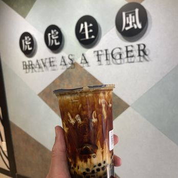 Tiger Sugar - Black sugar boba - thankfully less sweet than I anticipated - Bubble Tea Near Me - Philadelphia, Pennsylvania Tiger Sugar - Black sugar boba - thankfully less sweet than I anticipated - Bubble Tea Near Me - Philadelphia, Pennsylvania