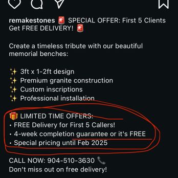 Remake Stones - False advertising from REMAKESTONES - Stonemasons Near Me - Jacksonville, Florida Remake Stones - False advertising from REMAKESTONES - Stonemasons Near Me - Jacksonville, Florida