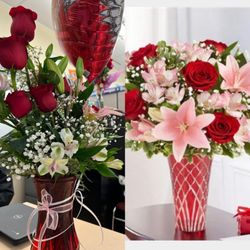 Central Flower Shop - side-by-side from what was received to their online site