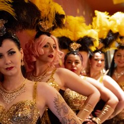 KiKi Maroon's Burly Q Lounge is burlesque, standup comedy, music& showgirls! Bachelorette party, birthdays, or just a great night out!