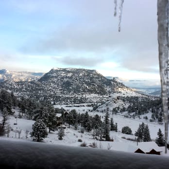 Taharaa Mountain Lodge - View from my room at Taharaa Mountain Lodge - Bed & Breakfast Near Me - Estes Park, Colorado