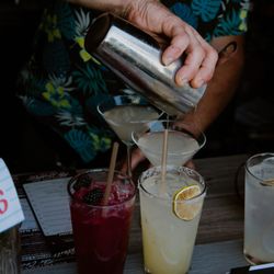 Barrel 33 Sandpoint - Jim shaken up some delicious cocktails from our new cocktail menu at the Tiki Bar