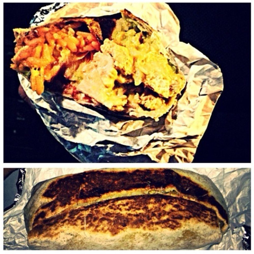 Chicken burrito