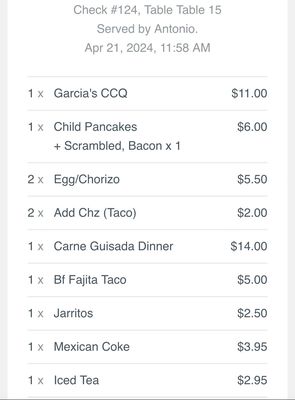 Menu photo 2 Garcia's San Marcos, TX Menu photo 2 Garcia's San Marcos, TX