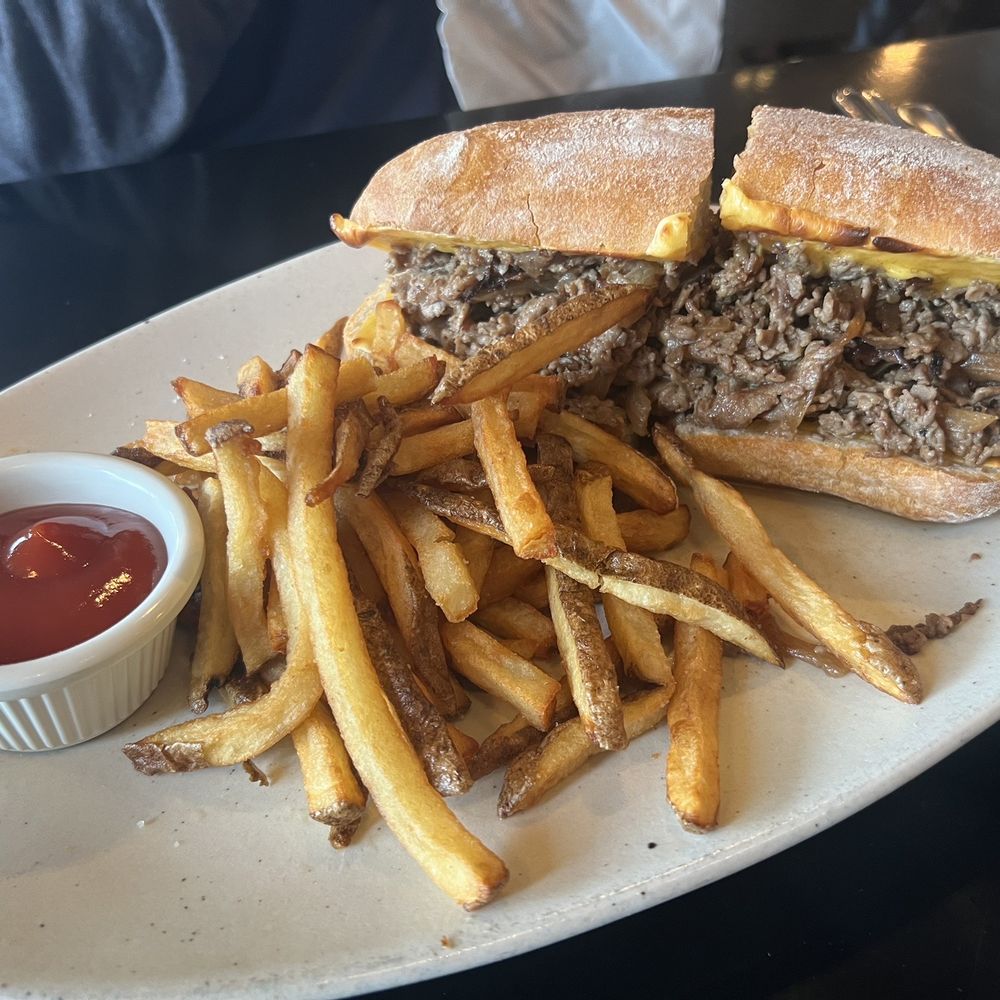 Albert's Hohokus - Cheese Steak Sandwich - New American Near Me - Ho Ho Kus, New Jersey Albert's Hohokus - Cheese Steak Sandwich - New American Near Me - Ho Ho Kus, New Jersey