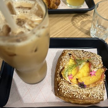Floriole Cafe & Bakery - peach danish and chai - Bakeries Near Me - Chicago, Illinois Floriole Cafe & Bakery - peach danish and chai - Bakeries Near Me - Chicago, Illinois