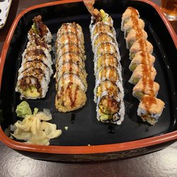 Sushi Hana - Calamari Tempura Roll(5pc) Deep Fried Roll Shrimp Avocado Roll Crazy Friday Roll(sh)