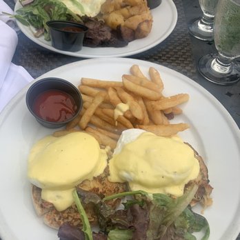 Aged - Eggs Benedict w/crab meat and steak and eggs - Steakhouses Near Me - Forest Hills, New York Aged - Eggs Benedict w/crab meat and steak and eggs - Steakhouses Near Me - Forest Hills, New York