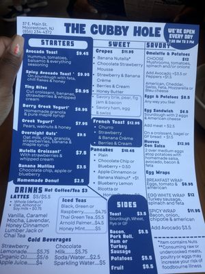 Menu photo 1 The Cubby Hole Moorestown, NJ Menu photo 1 The Cubby Hole Moorestown, NJ