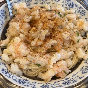 Shanghai Bun Dynasty - triple shrimp tossed noodles - Shanghainese Near Me - Cupertino, California Shanghai Bun Dynasty - triple shrimp tossed noodles - Shanghainese Near Me - Cupertino, California