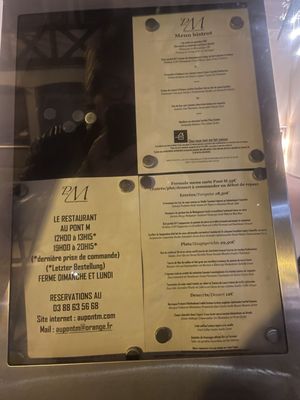 Menu photo 2 Au Pont M Wissembourg, 67